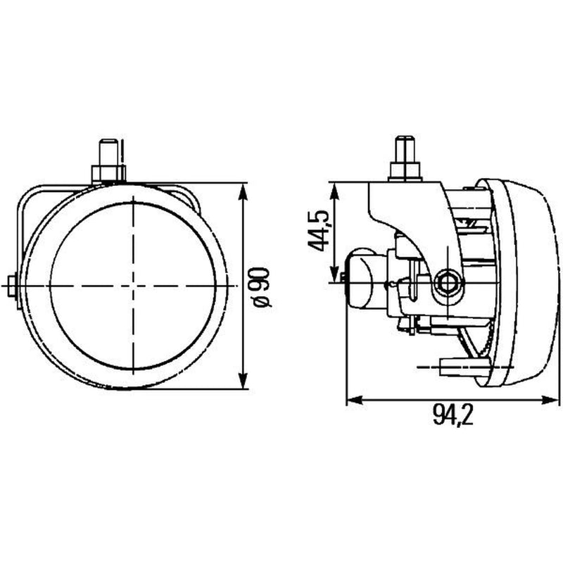 Hella Front Right Fog Light H7 1N0 009 295-021
