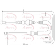 Apec Handbrake Cable Left Rear CAB1576