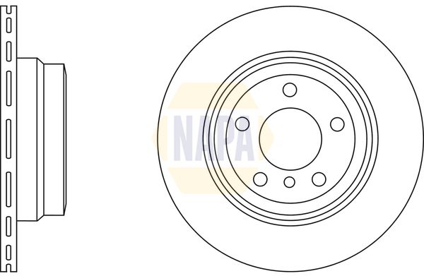 NAPA Front Vented & Rear Vented Brake Discs & Pads fits BMW