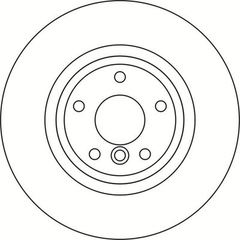 Abtex 2 x Solid Rear Brake Discs BD2035S