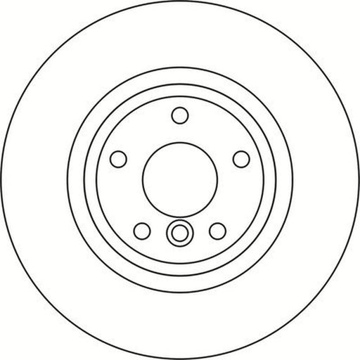 Abtex 2 x Solid Rear Brake Discs BD2035S