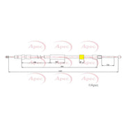 Apec Handbrake Cable Left Rear CAB1751