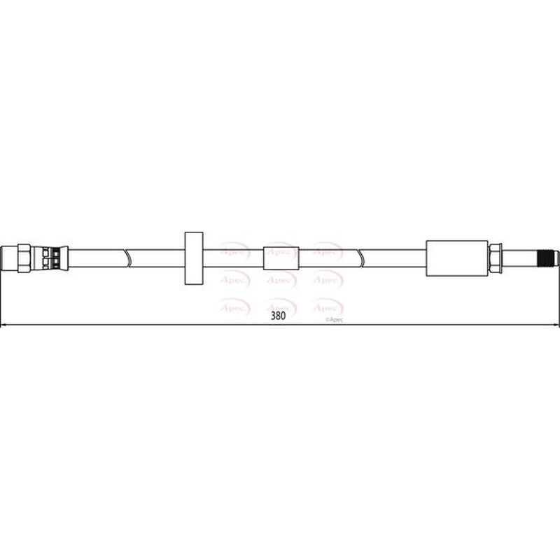 Apec Brake Hydraulic Hose Line Front HOS4115