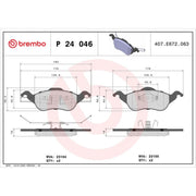 Brembo 4 x Front Brake Pad Set P24046