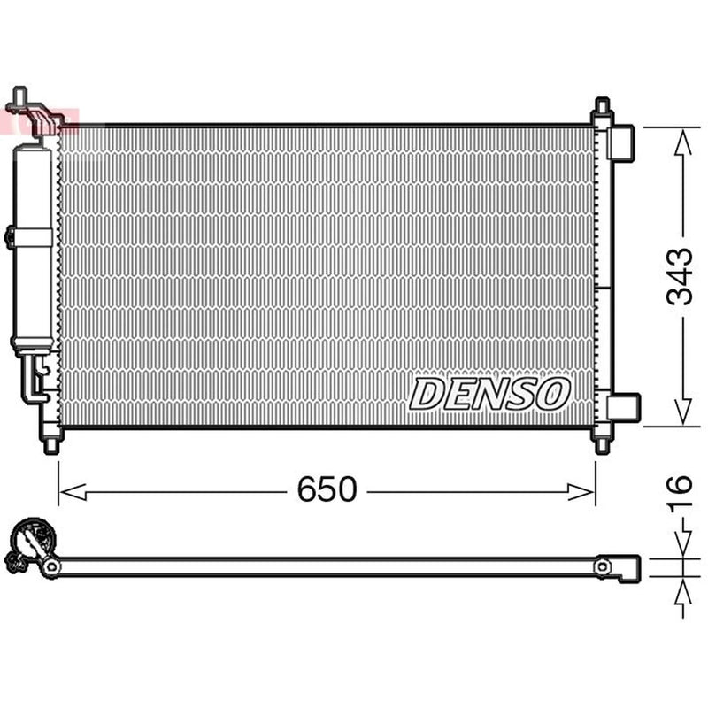 Denso Air Conditioning Condenser DCN46007