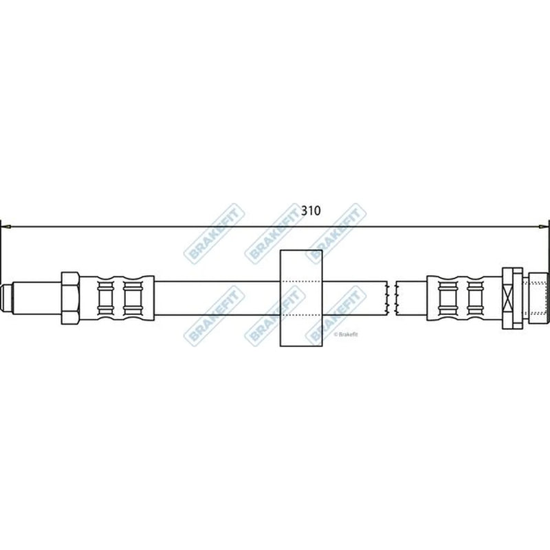 Apec Brake Hydraulic Hose Line Rear BHO4209
