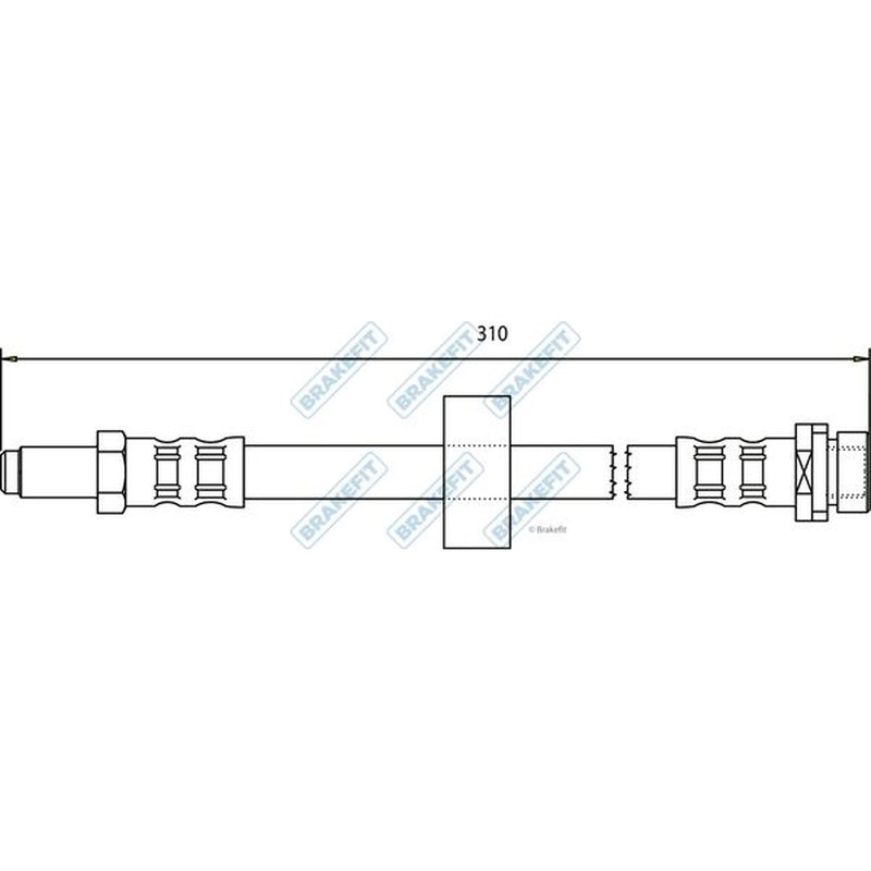 Apec Brake Hydraulic Hose Line Rear BHO4209