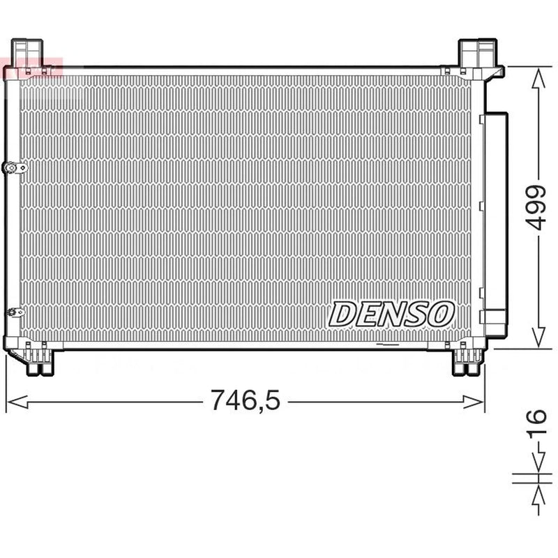 Denso Air Conditioning Condenser DCN50131