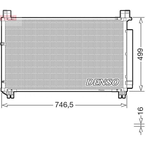 Denso Air Conditioning Condenser DCN50131