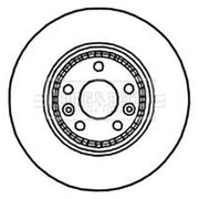 Borg & Beck 2 x Vented Front Brake Discs BBD4781