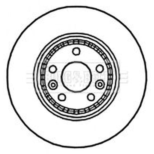 Borg & Beck 2 x Vented Front Brake Discs BBD4781