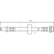 Apec Brake Hydraulic Hose Line Rear HOS3202