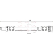 Apec Brake Hydraulic Hose Line Rear HOS3202