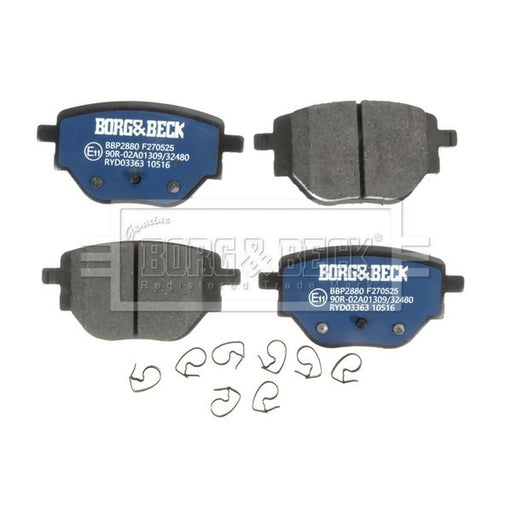 Borg & Beck 4 x Rear Brake Pad Set BBP2880