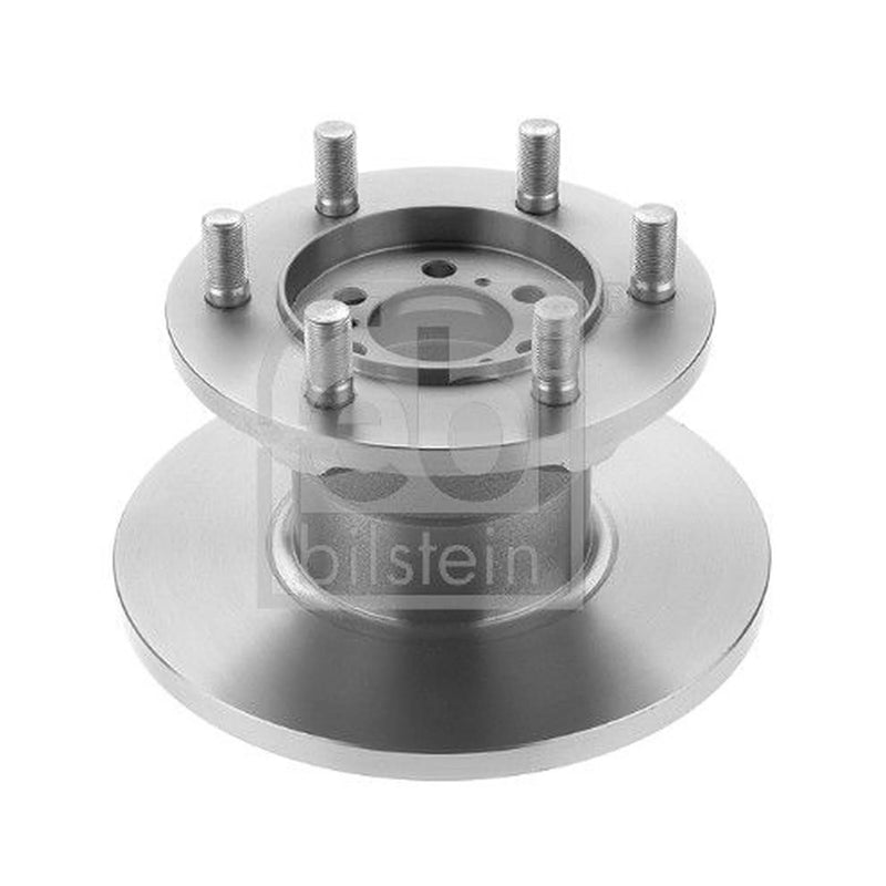 Febi 2 x Solid Front Brake Discs 17346