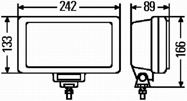 Hella High Beam Headlight Right 1FE 006 300-121 1527010