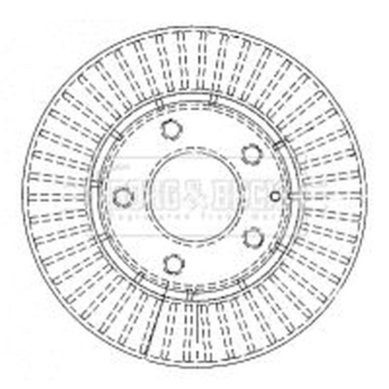 Borg & Beck 2 x Vented Front Brake Discs BBD4483