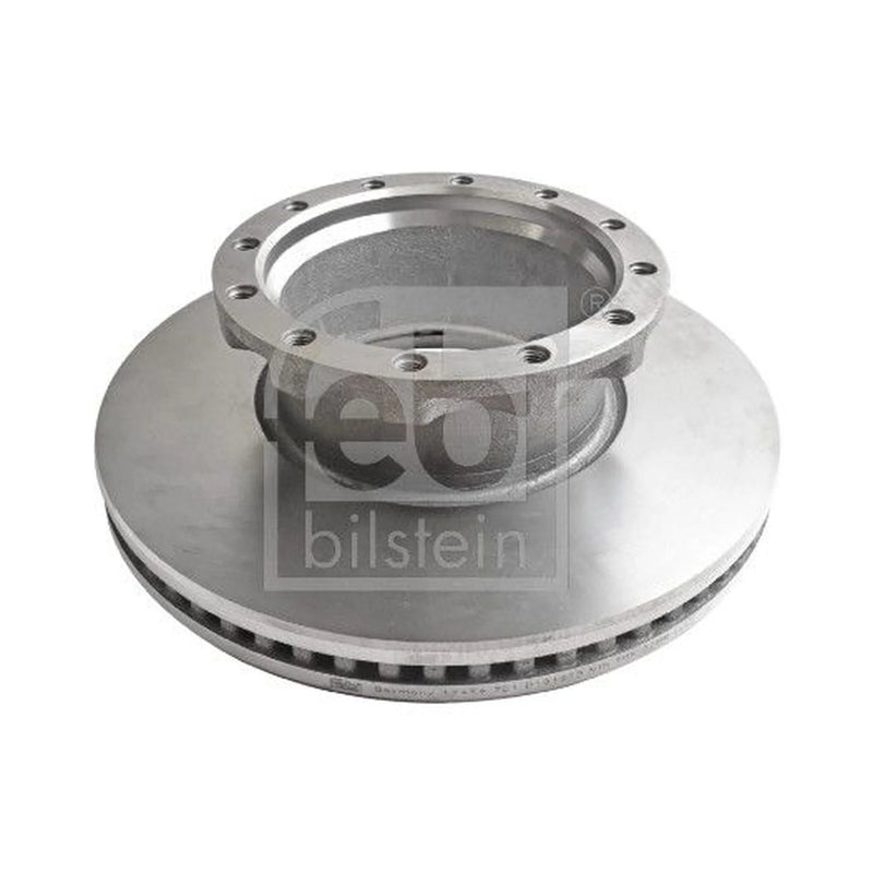 Febi 2 x Internally Vented Front Brake Discs 17414