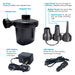 12V Car Auto AC/DC Mains Electric Air Pump Inflator Air Bed Mattress Boat Bestway  - Town Parts