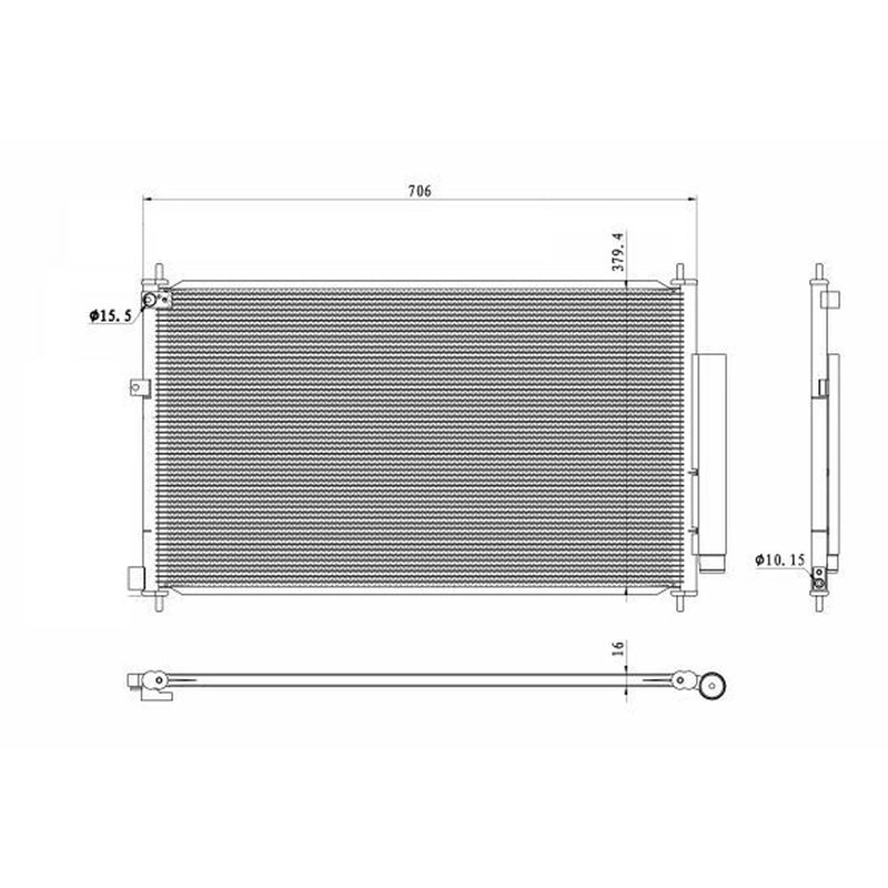NRF Air Conditioning Condenser 350419