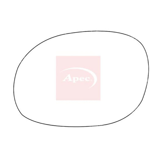 Apec Exterior Wing Mirror Glass Left AMS2103