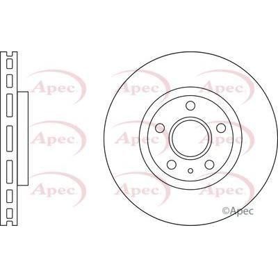 Apec Brake Disc Front Fits Opel Insignia Saab 9-5 Vauxhall Apec  - Town Parts