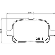 DON Front Brake Pad Set PCP1933