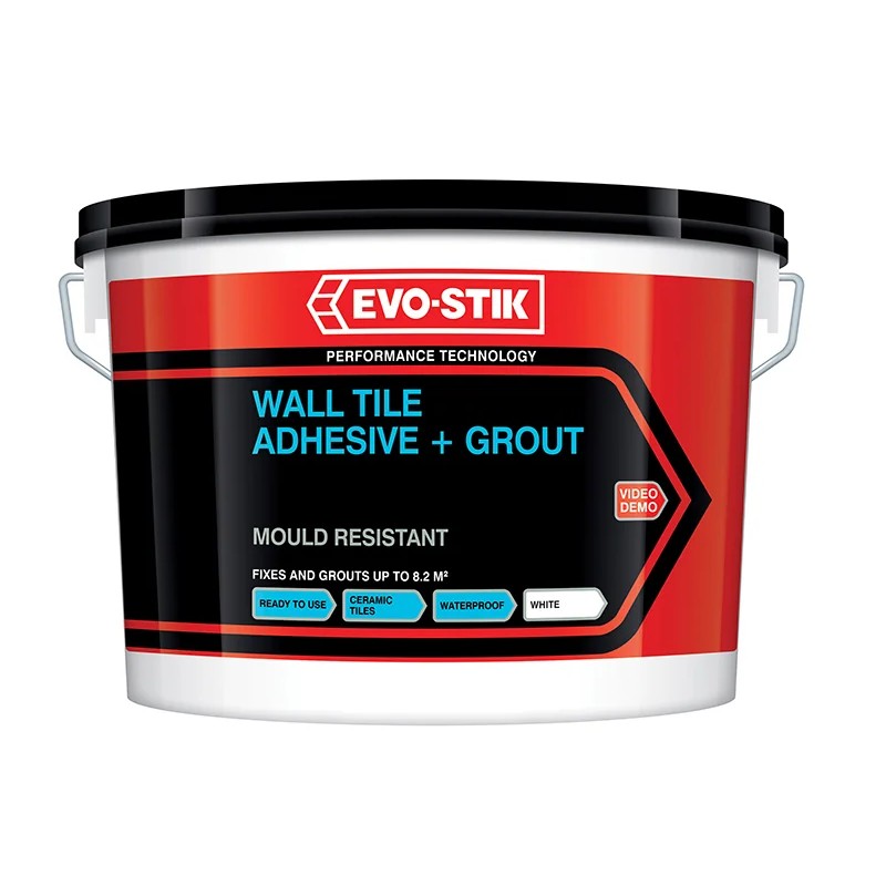 Evo-Stik Mould Resistant Wall Tile Adhesive & Grout 5 litre - 30812624