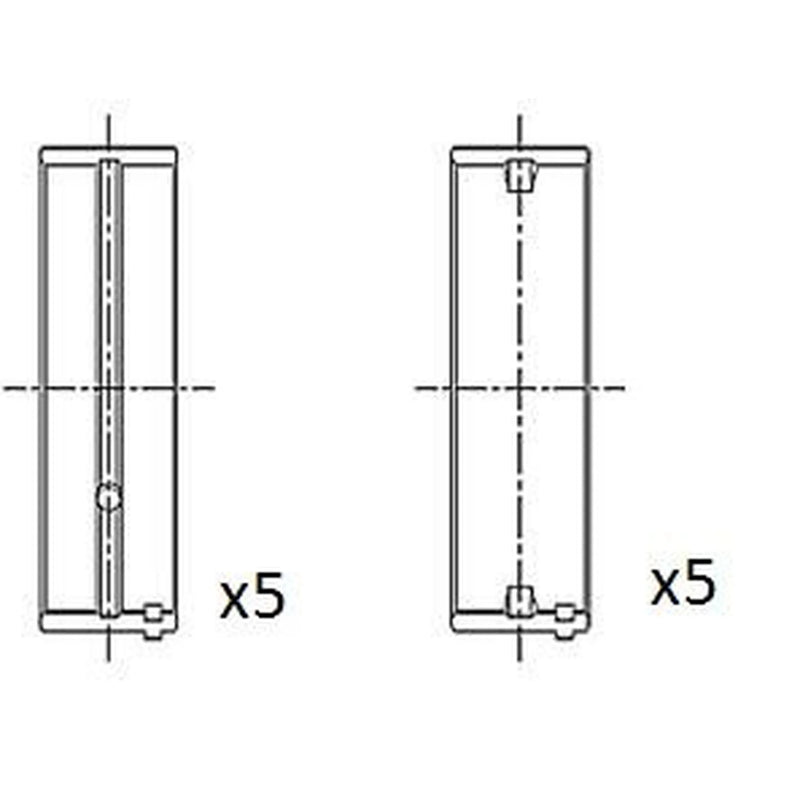 FAI Main Bearing Set 71mm BM1004-050