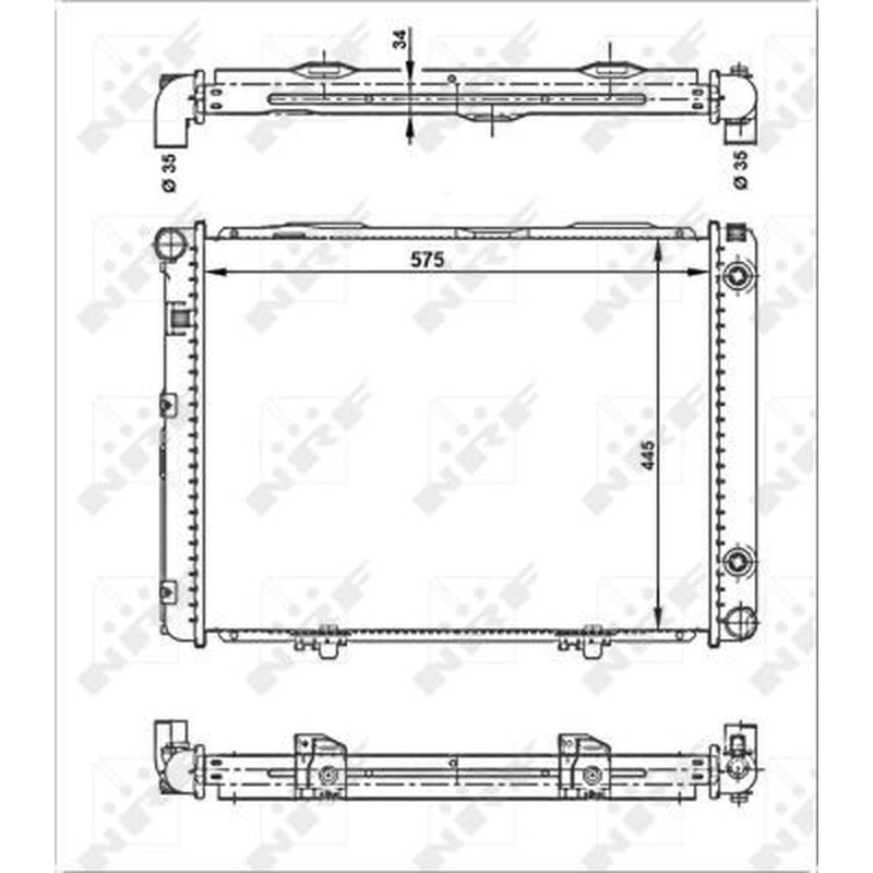 NRF Engine Radiator 53866