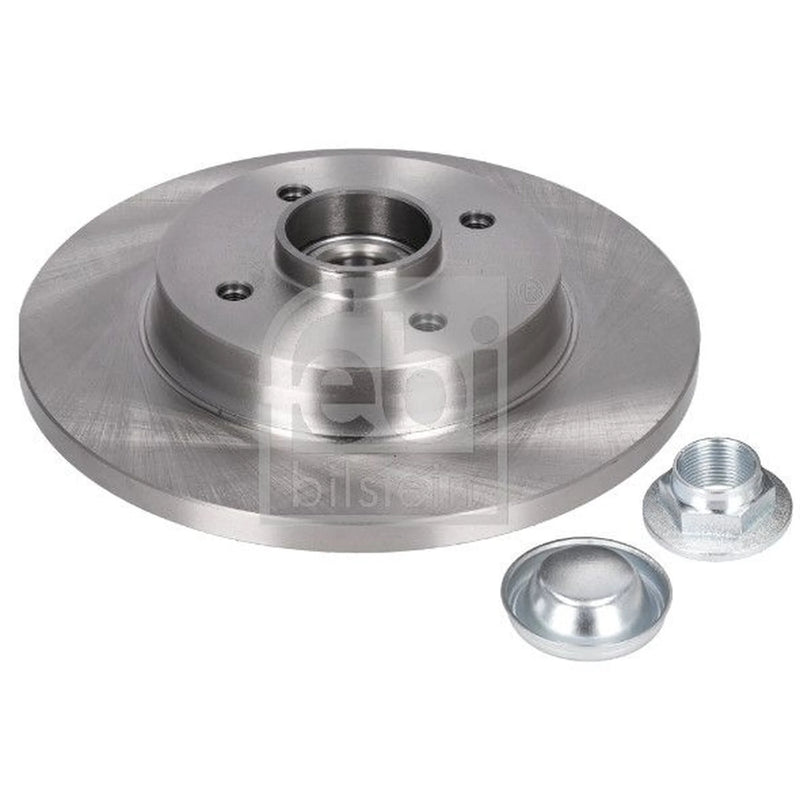 Febi 2 x Solid Rear Brake Discs 37680