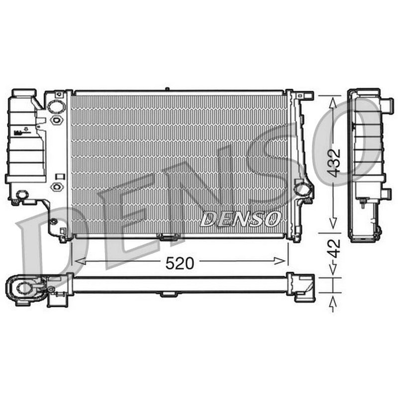 Denso Engine Radiator DRM05065