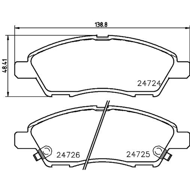 DON Front Brake Pad Set PCP1970