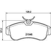 DON Front Brake Pad Set PCP1214