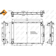 NRF Air Conditioning Condenser 350057