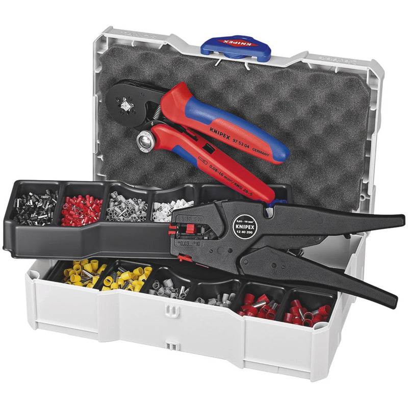 KNIPEX Electrical Crimping Assortment 97 90 10 with Insulation Stripper
