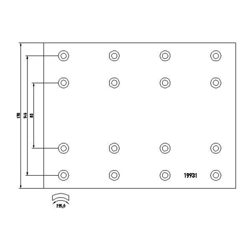 DON Don Cv Brake Lining Set SV402B7115