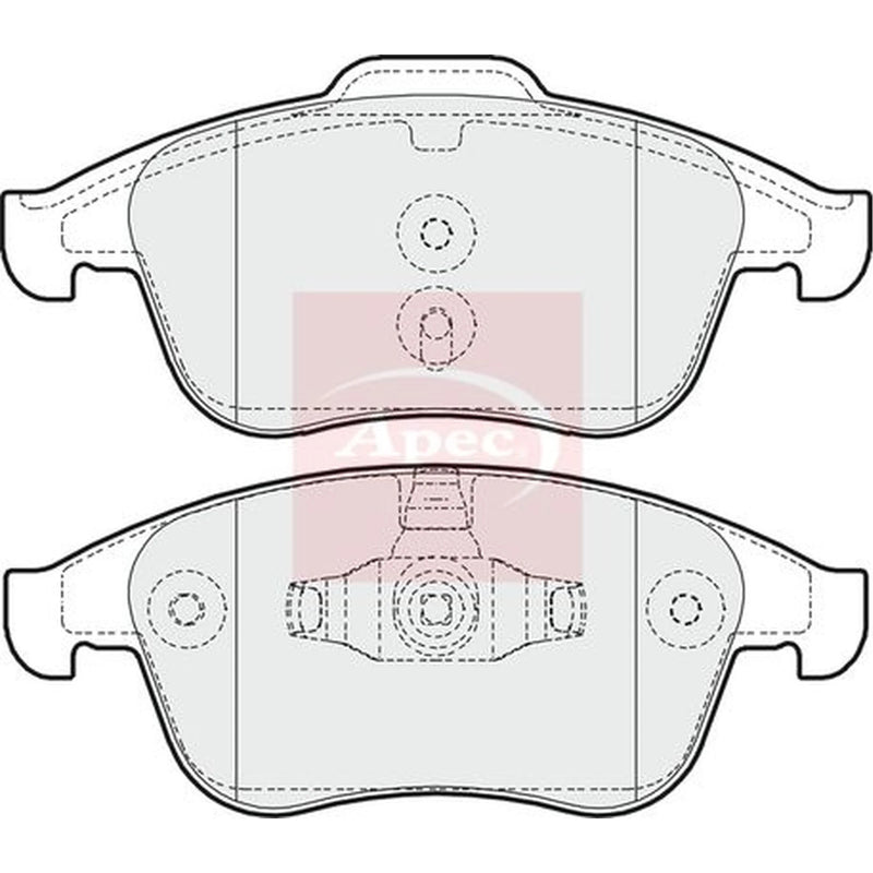 Apec Front Brake Pad Set PAD1650