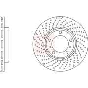 Apec 2 x Perforated/Vented Front Brake Discs DSK3126