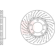 Apec 2 x Perforated/Vented Front Brake Discs DSK3126
