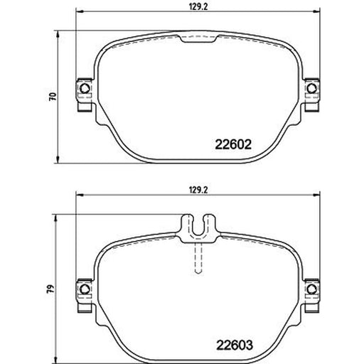 DON Rear Brake Pad Set PCP2212