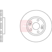 Apec 2 x Vented Front Brake Discs DSK834