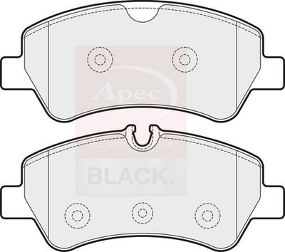 Apec Black Rear Brake Pad Set PAD1931B