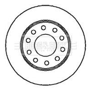 Borg & Beck 2 x Solid Rear Brake Discs BBD4284