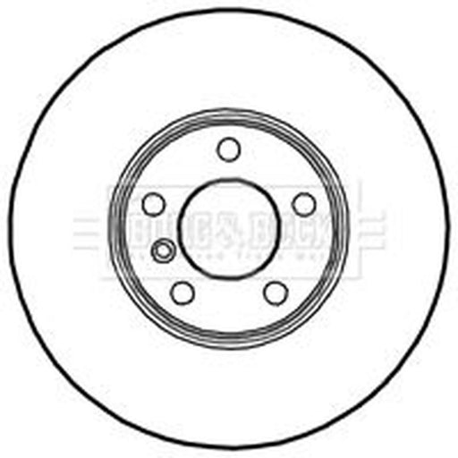 Borg & Beck 2 x Vented Front Brake Discs BBD4725