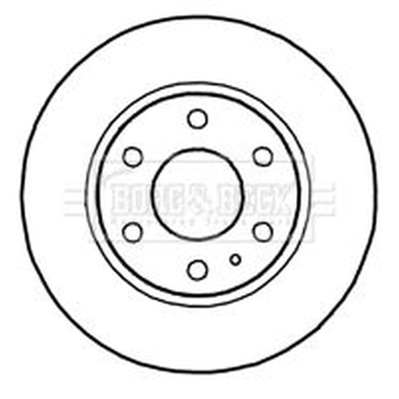 Borg & Beck 2 x Solid Rear Brake Discs BBD4710