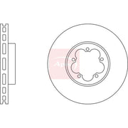 Apec 2 x Vented Front Brake Discs DSK2928
