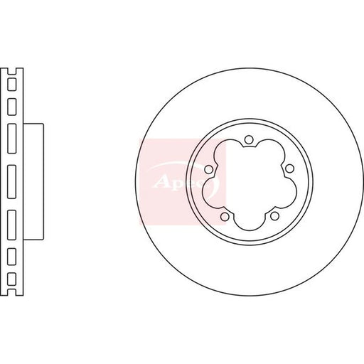 Apec 2 x Vented Front Brake Discs DSK2928