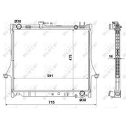 NRF Engine Radiator 53540