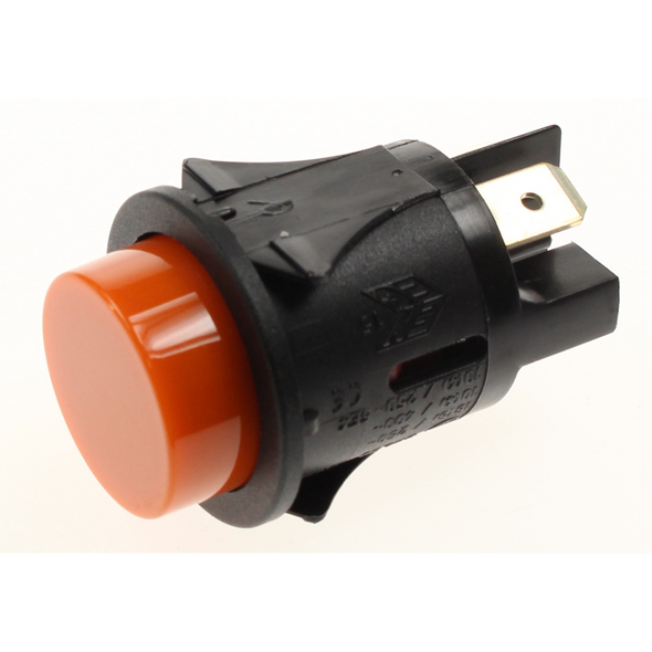 Sealey Unipolar button, orange/black
